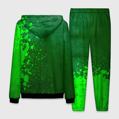 Мужской костюм Ajax - green gradient по-вертикали / 3D-Черный – фото 2