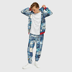 Костюм мужской Пэчворк из Minecraft, цвет: 3D-красный — фото 2