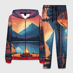 Мужской костюм В лесу с палаткой