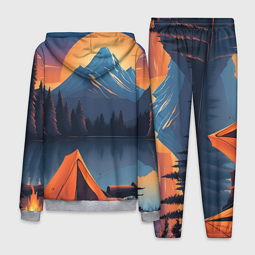 Мужской костюм Палатка на берегу озера / 3D-Меланж – фото 2