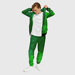 Костюм мужской Coldplay - green gradient по-вертикали, цвет: 3D-черный — фото 2