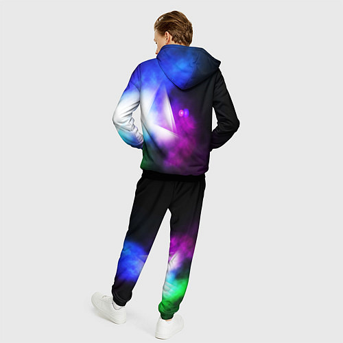 Мужской костюм Космос геометрия / 3D-Черный – фото 4