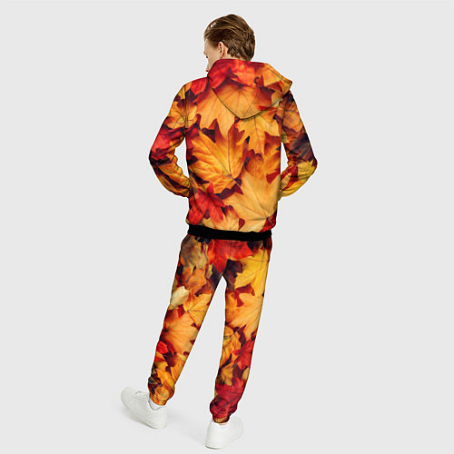 Мужской костюм Осенние кленовые листья / 3D-Черный – фото 4
