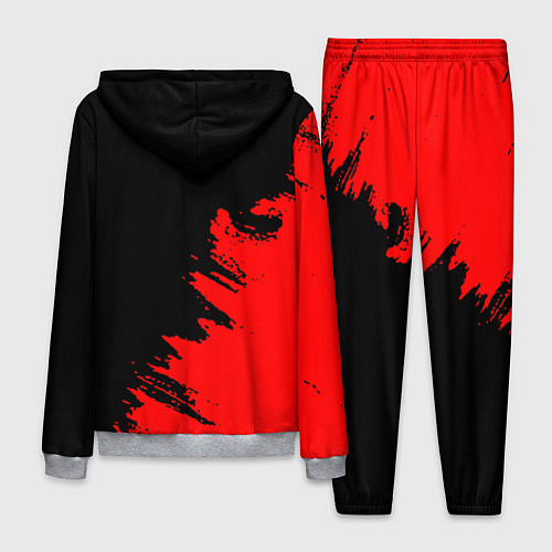 Мужской костюм SEGA краски красные / 3D-Меланж – фото 2