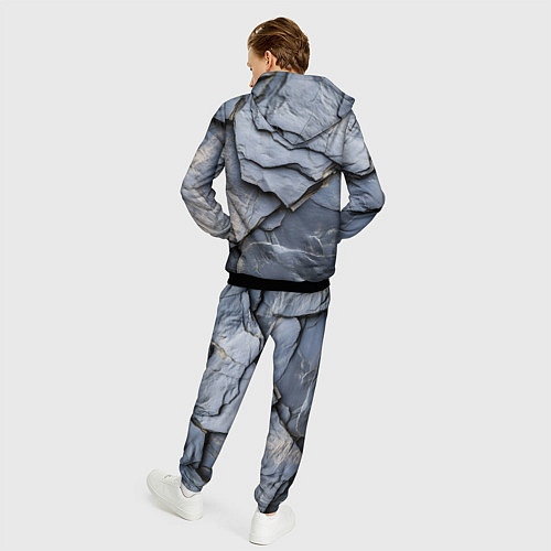 Мужской костюм Серая горная порода / 3D-Черный – фото 4