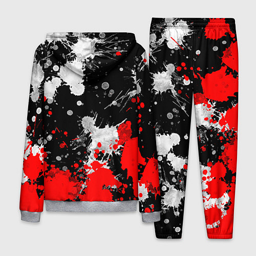 Мужской костюм Герб РФ абстрактыне краски / 3D-Меланж – фото 2