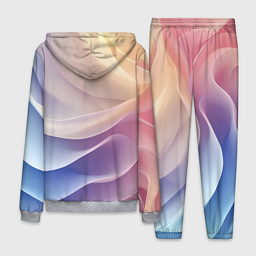 Мужской костюм Текстура с градиентом волны / 3D-Меланж – фото 2