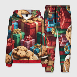 Костюм мужской Рождественское печенье, цвет: 3D-красный