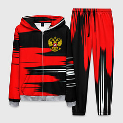 Костюм мужской Россия полосы краски, цвет: 3D-меланж
