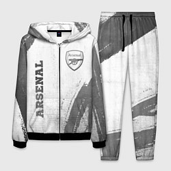 Мужской костюм Arsenal - white gradient вертикально