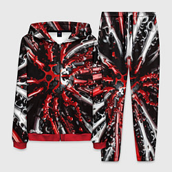Костюм мужской Красно-белая инфекция, цвет: 3D-красный