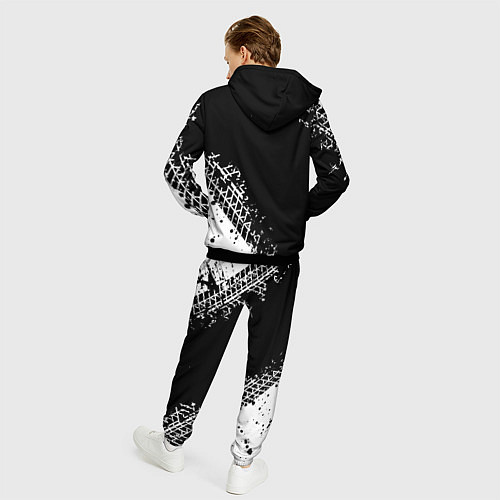 Мужской костюм Ducati - следы от шин / 3D-Черный – фото 4