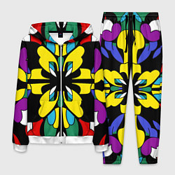 Костюм мужской Яркий калейдоскоп, цвет: 3D-белый