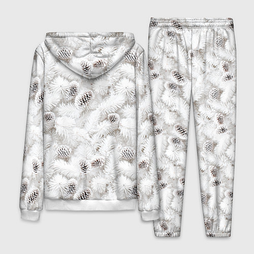 Мужской костюм Ёлка с шишками в рождественский мороз / 3D-Белый – фото 2