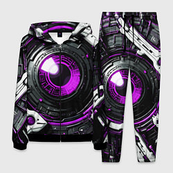 Костюм мужской Фиолетовая сфера киберпанк, цвет: 3D-черный