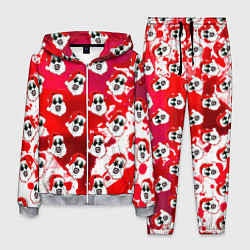 Костюм мужской Funny Santa clown Art in blood, цвет: 3D-меланж