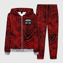 Костюм мужской Arctic Monkeys - красные линии, цвет: 3D-меланж