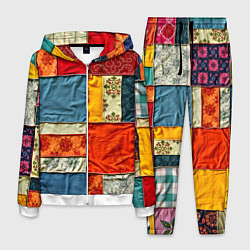 Мужской костюм Пэчворк из ярких тканей