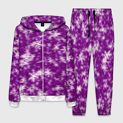 Костюм мужской Снежинки глитч, цвет: 3D-белый