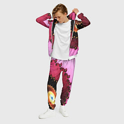 Костюм мужской Фрактал узор розовый, цвет: 3D-белый — фото 2