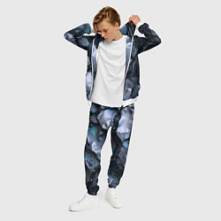 Костюм мужской Жидкая субстанция серая, цвет: 3D-белый — фото 2