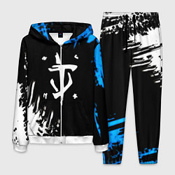 Костюм мужской Doom краски лого текстура, цвет: 3D-белый