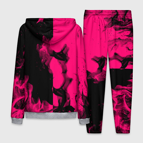 Мужской костюм Monster energy fire pink / 3D-Меланж – фото 2