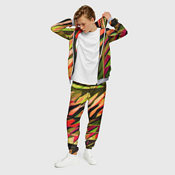 Костюм мужской Красно-чёрная абстракция, цвет: 3D-меланж — фото 2