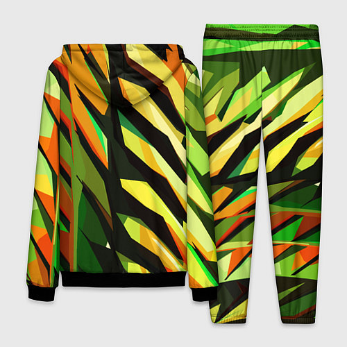 Мужской костюм Чёрно-жёлтая абстракция / 3D-Черный – фото 2