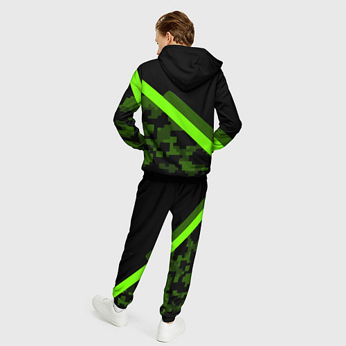 Мужской костюм Portal camo steel geometry / 3D-Черный – фото 4