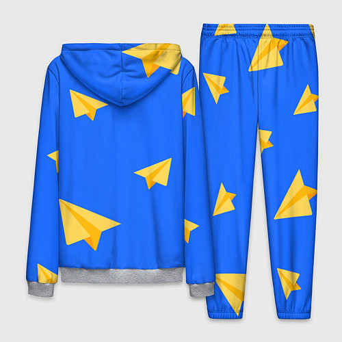 Мужской костюм Желтый самолетик / 3D-Меланж – фото 2