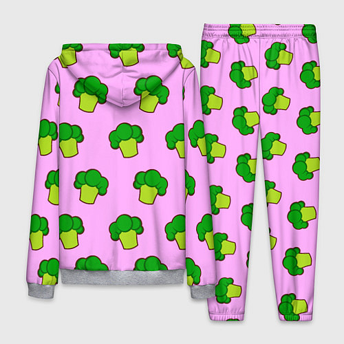 Мужской костюм Фиолетовый брокколи / 3D-Меланж – фото 2