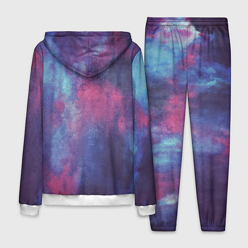 Мужской костюм Тай-дай космос / 3D-Белый – фото 2