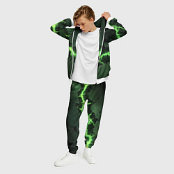 Костюм мужской Неоновая плита с зеленым разломом, цвет: 3D-белый — фото 2