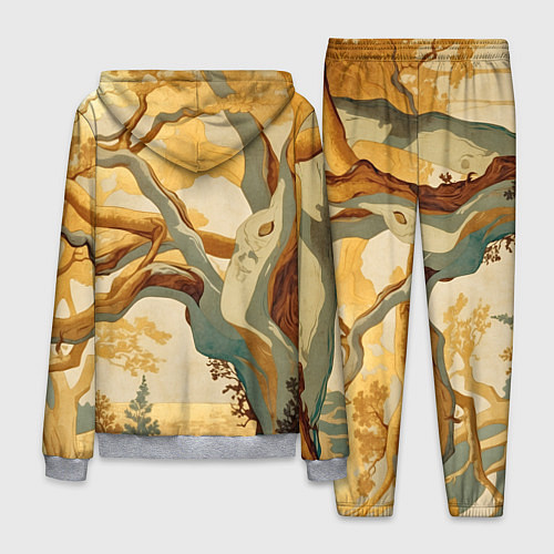 Мужской костюм Дерево в японском стиле / 3D-Меланж – фото 2