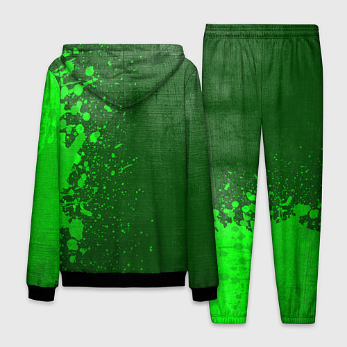 Мужской костюм Hellsing - green gradient по-вертикали / 3D-Черный – фото 2
