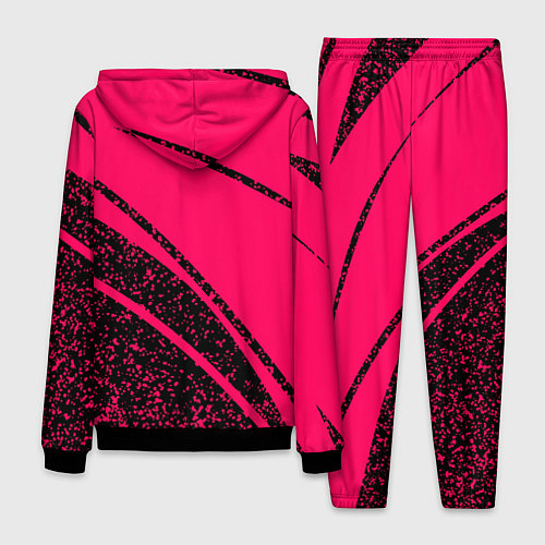 Мужской костюм Sport розовый с чёрным в крапинку / 3D-Черный – фото 2