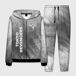 Мужской костюм Tokyo Revengers - grey gradient вертикально