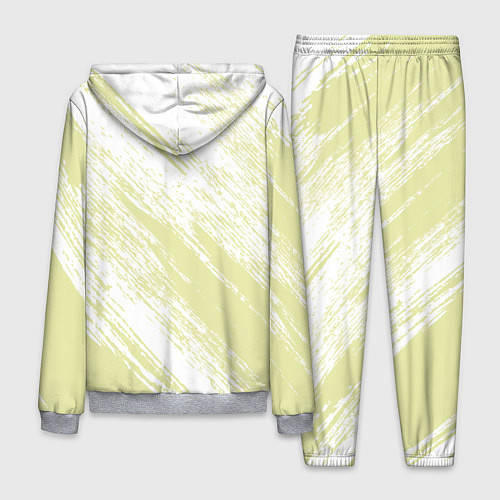 Мужской костюм The color is white and yellow / 3D-Меланж – фото 2