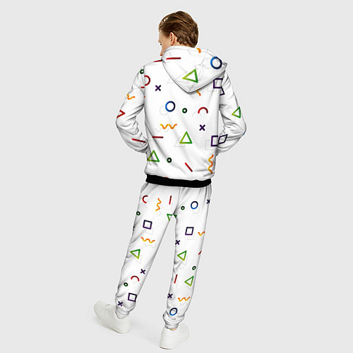 Мужской костюм Геометрический хаос / 3D-Черный – фото 4