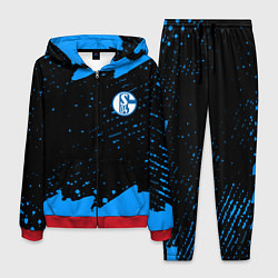 Костюм мужской Schalke 04 fc blue color, цвет: 3D-красный