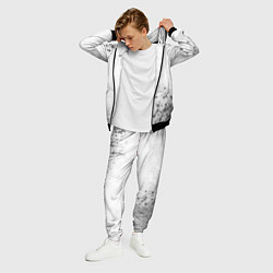 Костюм мужской Juventus - white gradient вертикально, цвет: 3D-черный — фото 2