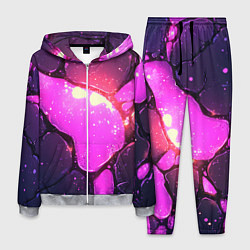 Мужской костюм Розовая текстура разлом плит