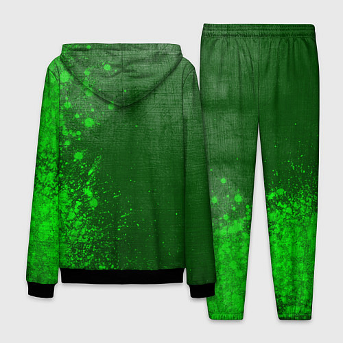 Мужской костюм Ford - green gradient по-вертикали / 3D-Черный – фото 2