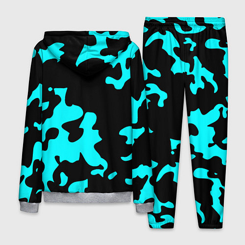Мужской костюм Monster energy камуфляж голубой / 3D-Меланж – фото 2