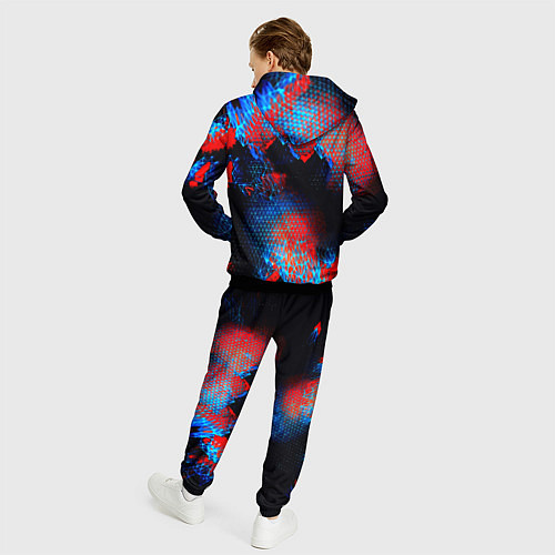 Мужской костюм Doom космическая абстракция / 3D-Черный – фото 4