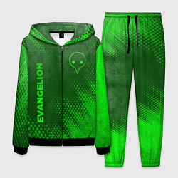 Костюм мужской Evangelion - green gradient вертикально, цвет: 3D-черный