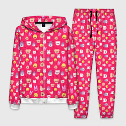 Костюм мужской Skzoo pattern pink, цвет: 3D-белый