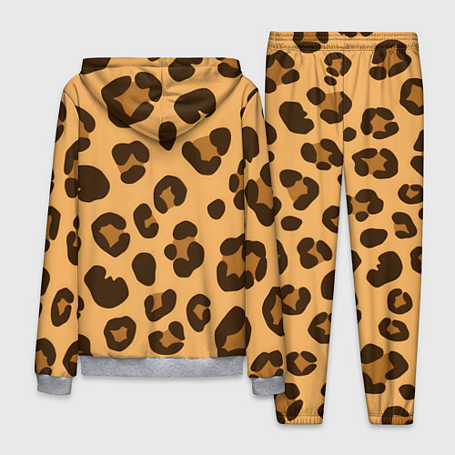 Мужской костюм Коричневые пятна леопарда / 3D-Меланж – фото 2
