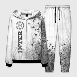Мужской костюм Inter - white gradient по-вертикали